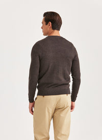 Morris Merino Oneck Brown - Supermen.dk