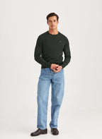 Morris Merino Oneck Olive - Supermen.dk