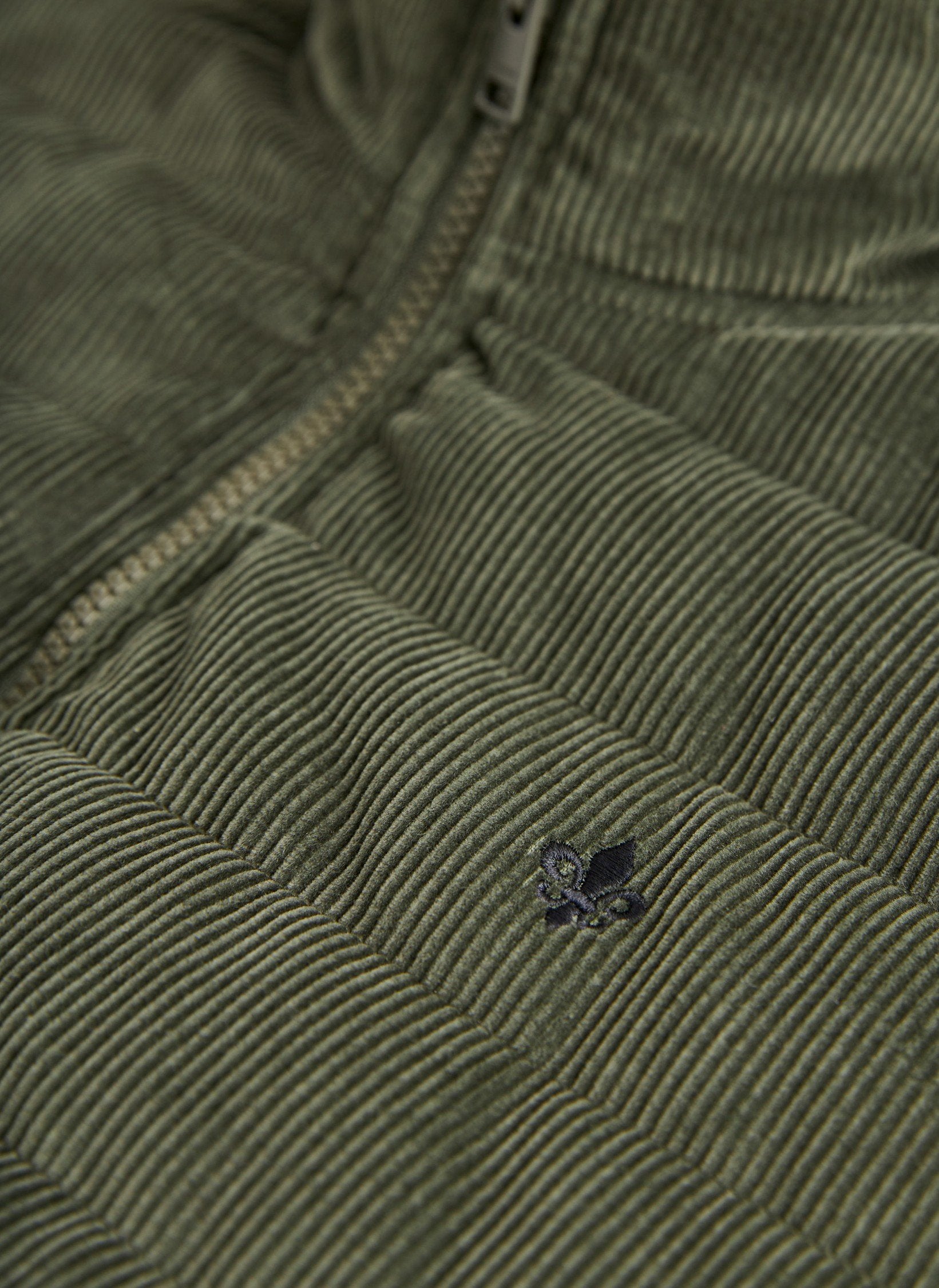 Morris Ted Quilted Cord Vest Olive - Supermen.dk