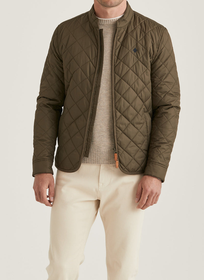Morris Teddy Quilted Jacket Olive - Supermen.dk
