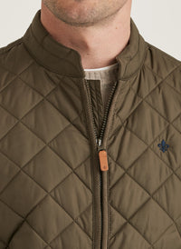 Morris Teddy Quilted Jacket Olive - Supermen.dk