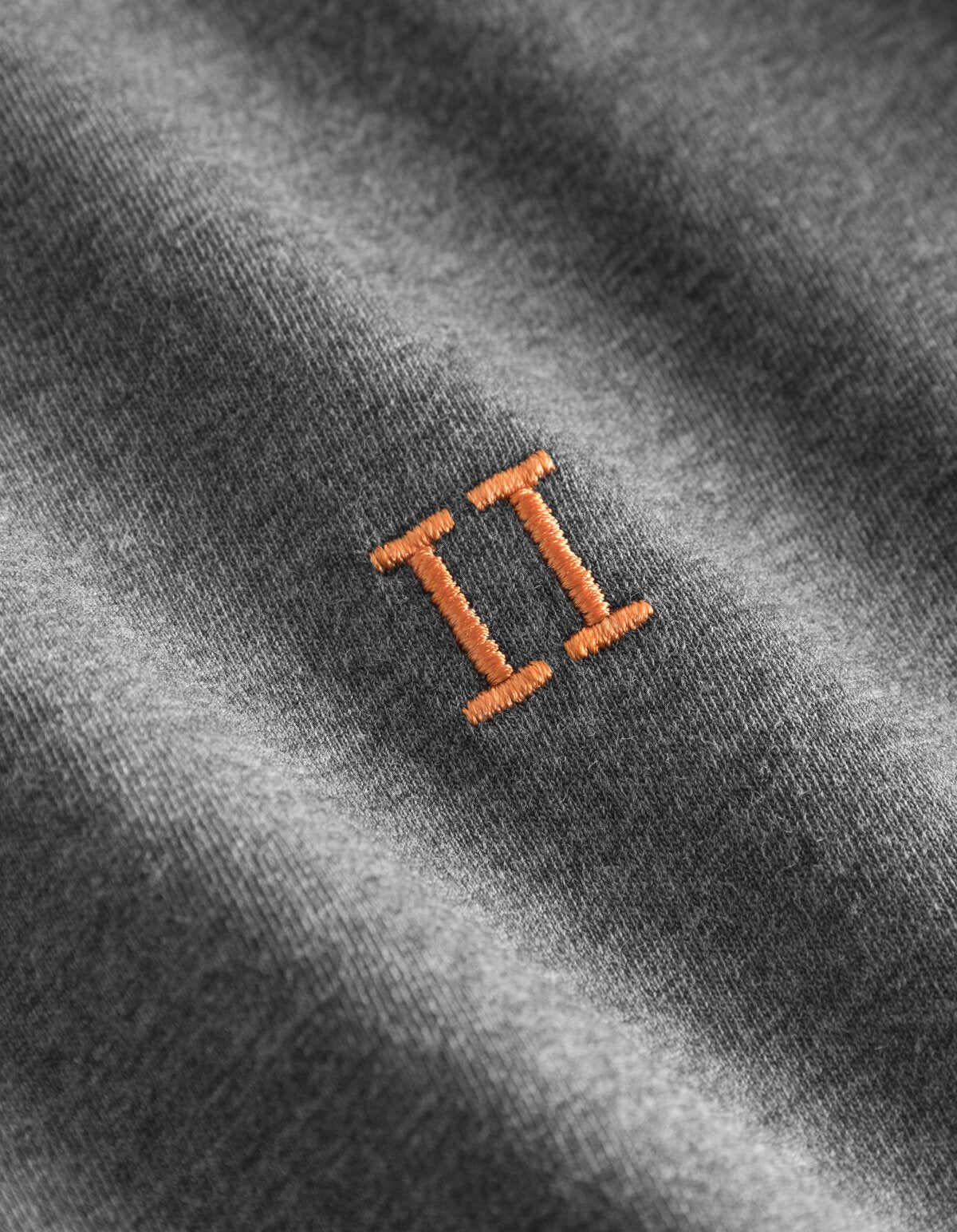Nørregaard T-Shirt - Charcoal Melange - Orange - Supermen.dk