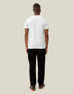 Les Deux Nørregaard T-shirt i hvid set bagfra – helfigur