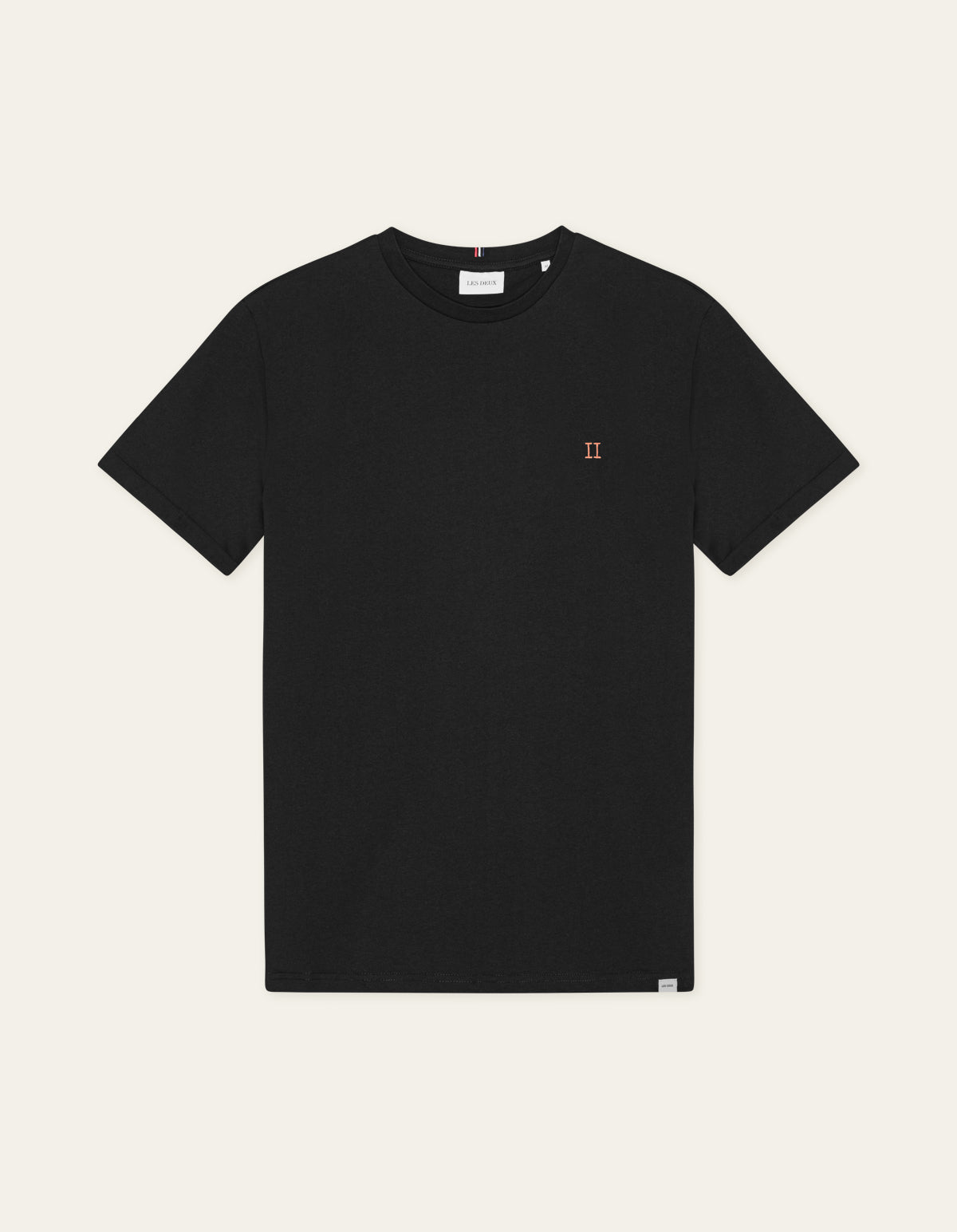 Les Deux Nørregaard T-shirt i sort – produktbillede forfra