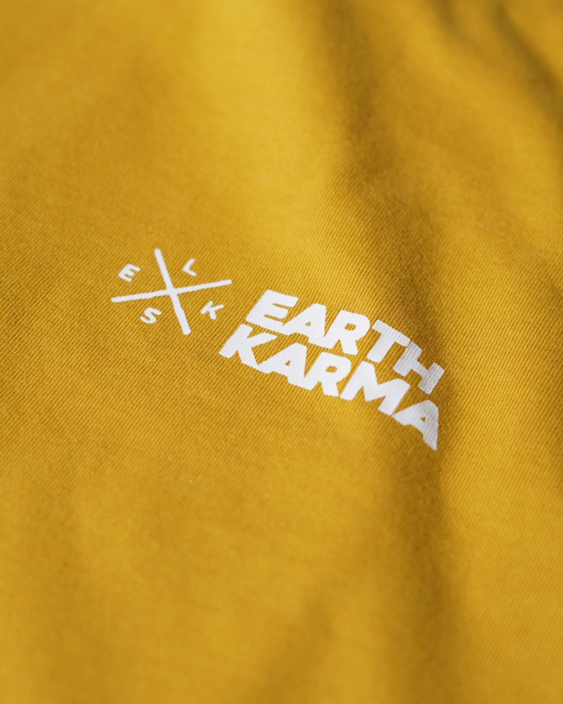 ELSK EARTH KARMA BRUSHED T-SHIRT HONEY YELLOW