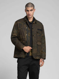 Replay CAMOUFLAGE TWILL JACKET - Supermen.dk