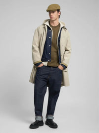 Replay JERSEY CREW - NECK DARK OLIVE - Supermen.dk