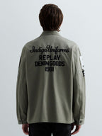 Replay Overshirt Logo & Patches - Army