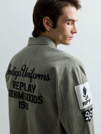 Replay Overshirt Logo & Patches - Army