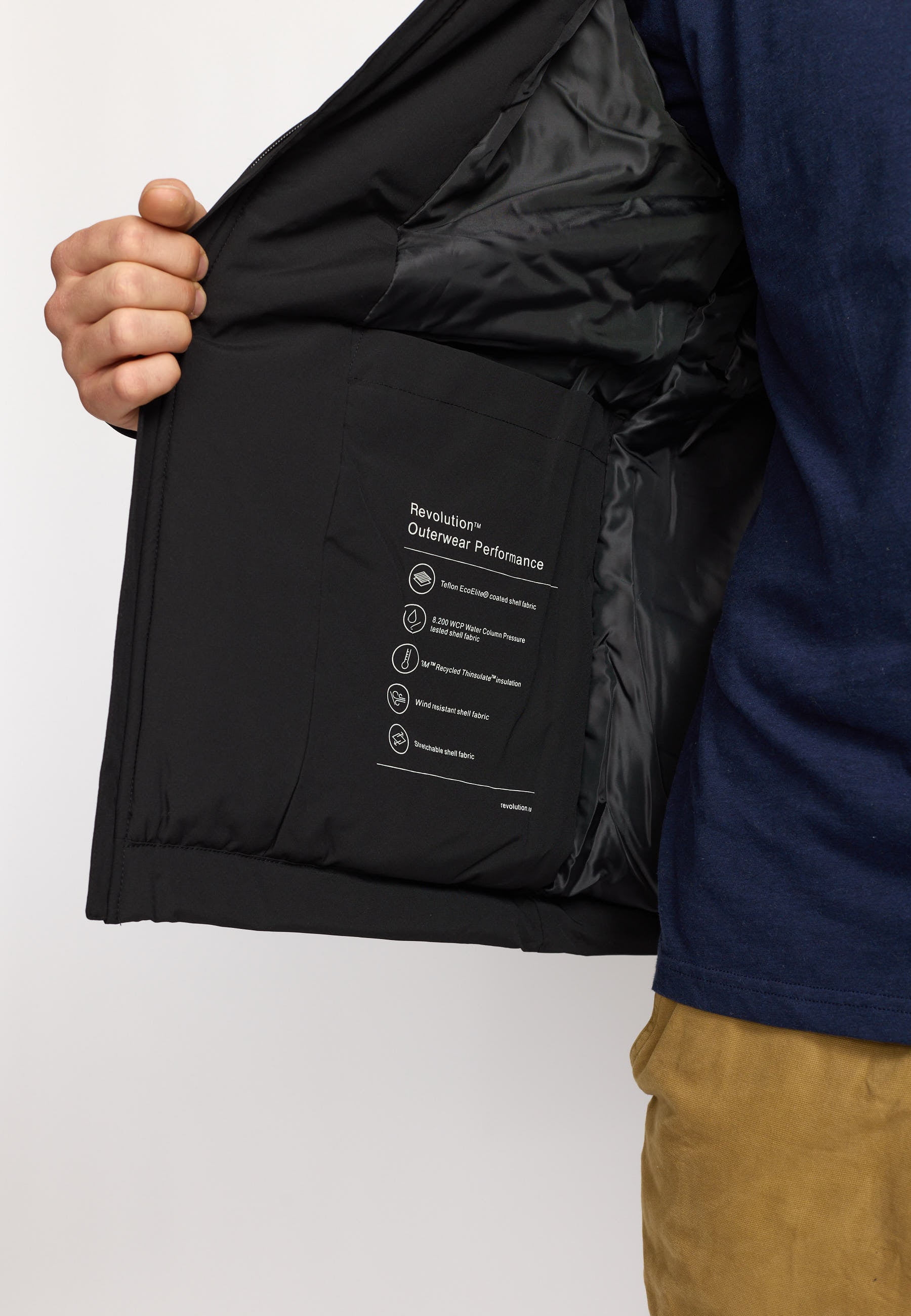 Revloution - Padded City Jacket / 7850 - Black - Supermen.dk