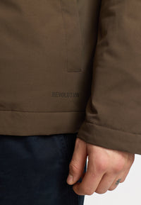Revloution - Padded City Jacket / 7850 - Dark Brown - Supermen.dk