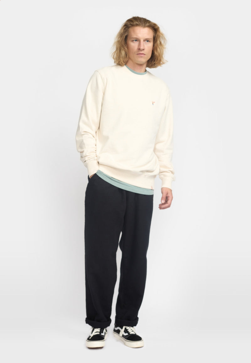 Revolution Application Sweatshirt / 2789 DAR - Offwhite - melange - Supermen.dk