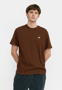 Revolution Application T-Shirt / 1425 PIZ - Brown - Supermen.dk