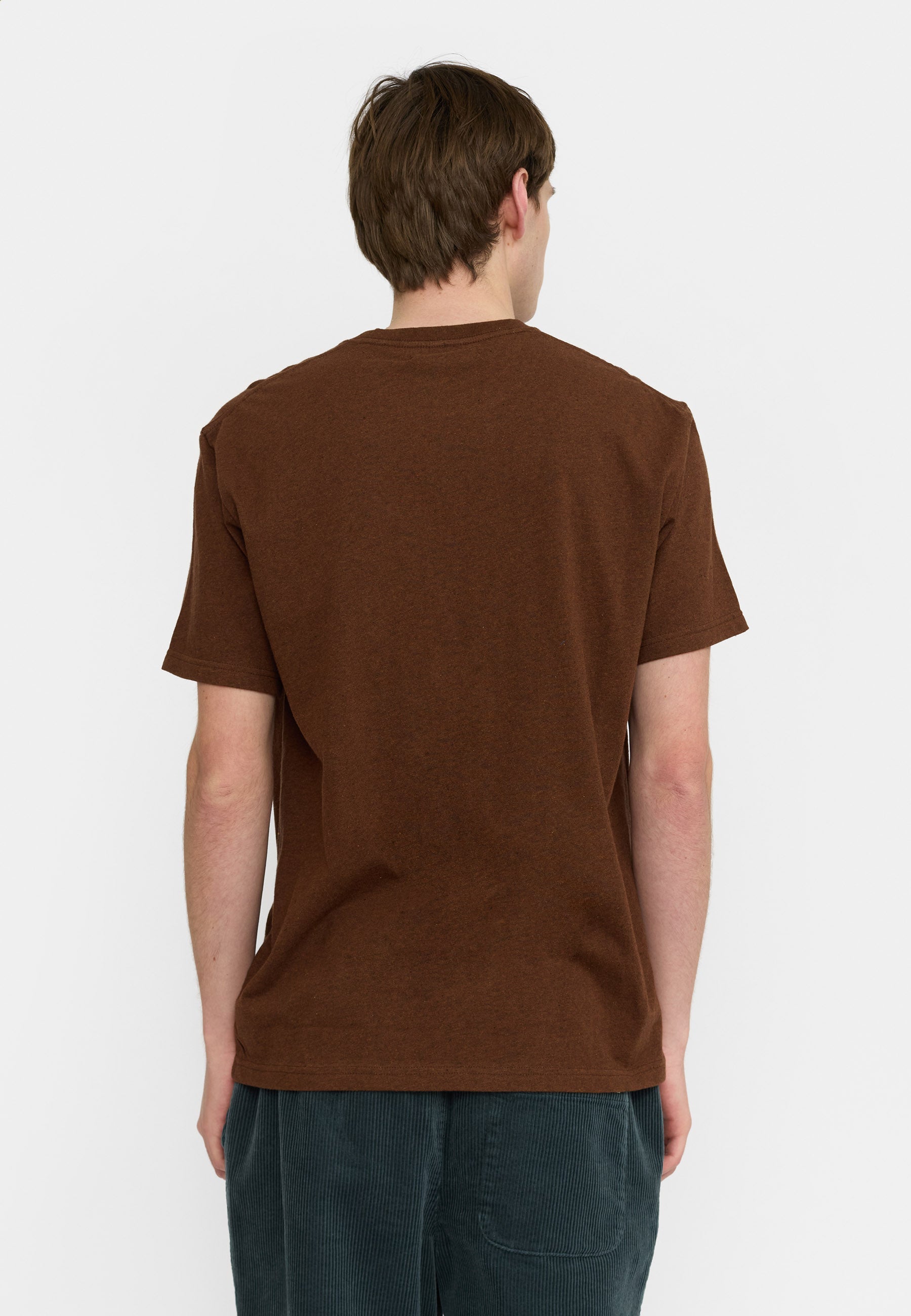 Revolution Application T-Shirt / 1425 PIZ - Brown - Supermen.dk