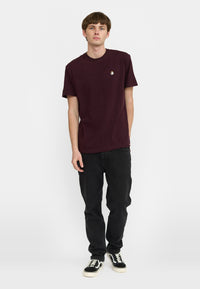 Revolution Application T-Shirt / 1425 TOA - Burgundy - Supermen.dk