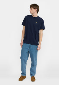 Revolution Application T-Shirt / 1425 TOA - Navy - melange - Supermen.dk