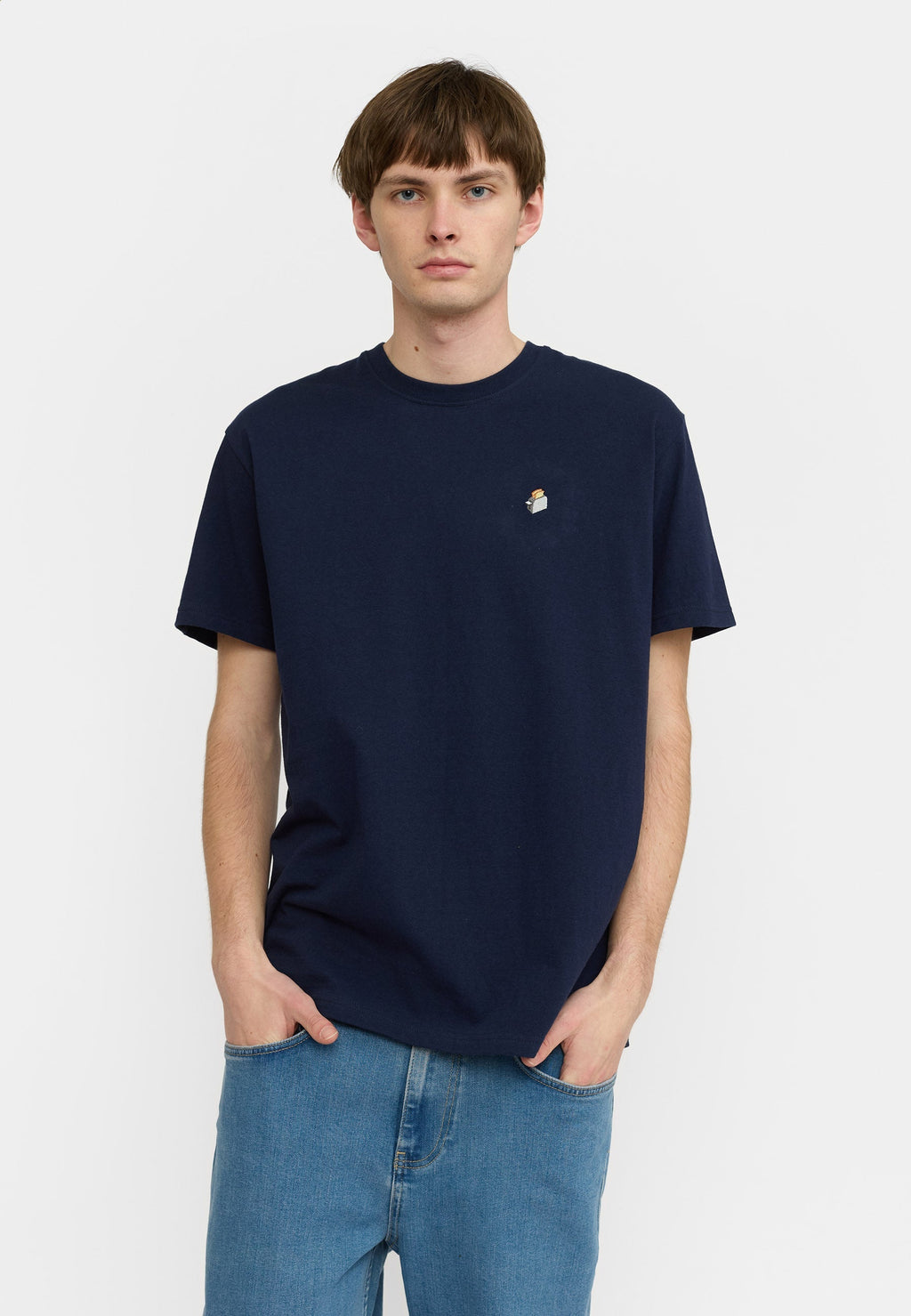 Revolution Application T-Shirt / 1425 TOA - Navy - melange - Supermen.dk