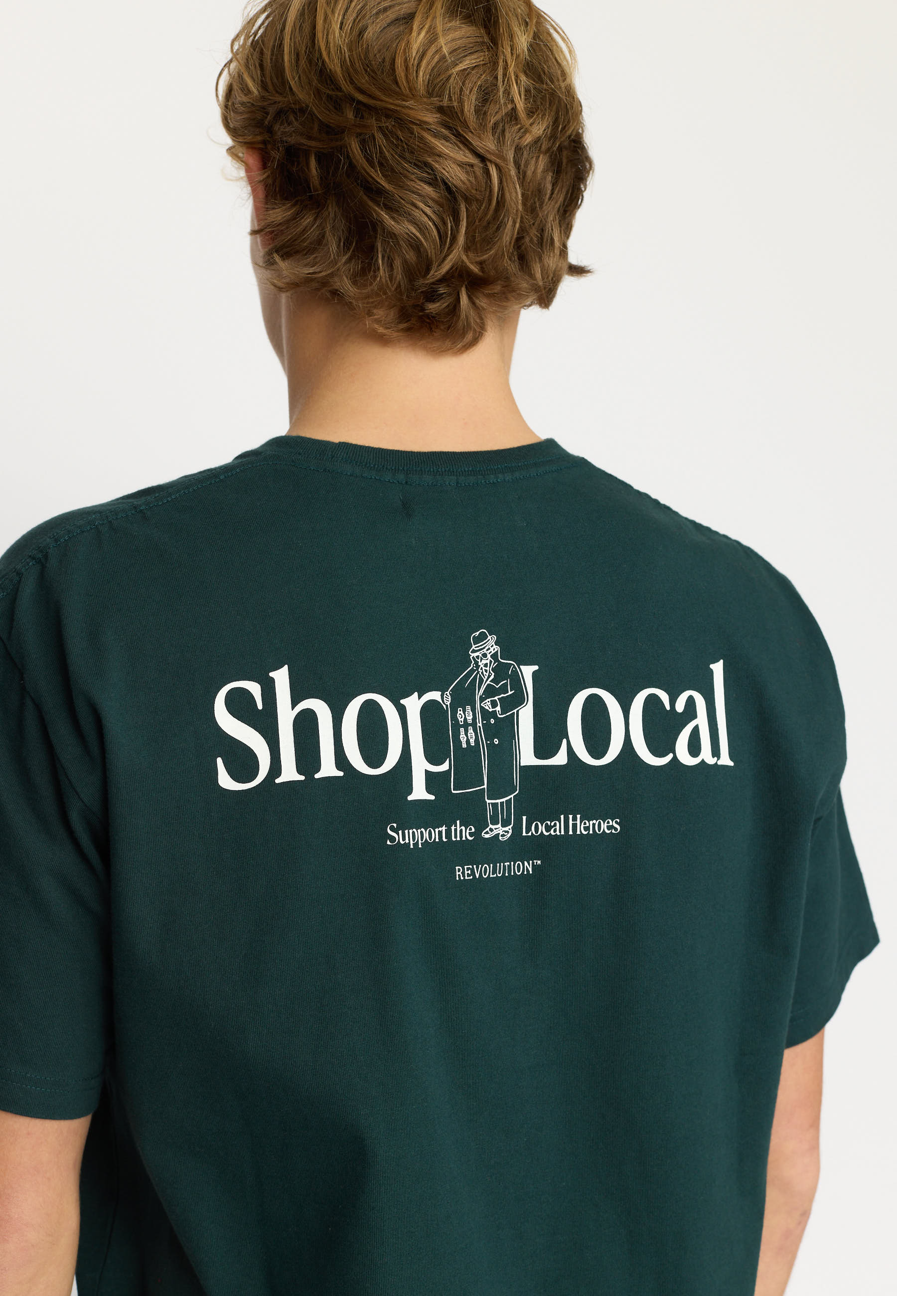Revolution Application T-Shirt / 1428 DEA - Darkgreen - Supermen.dk