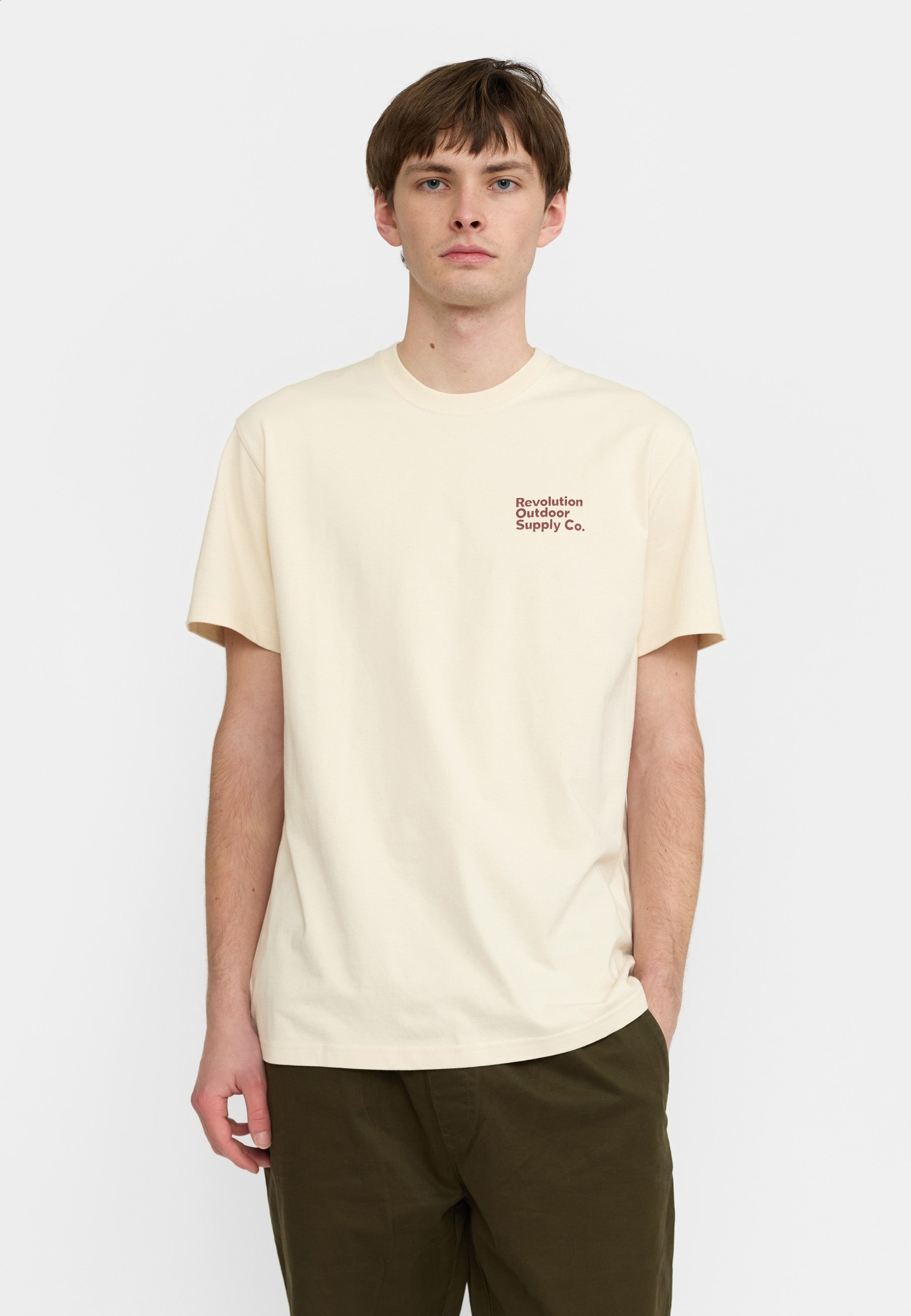 Revolution Application T-Shirt / 1428 MOU - Offwhite - Supermen.dk