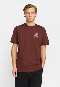 Revolution Application T-Shirt / 1428 MUM - Burgundy - Supermen.dk