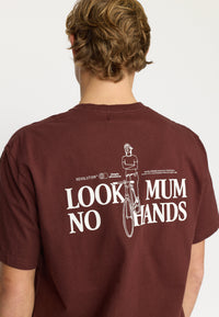 Revolution Application T-Shirt / 1428 MUM - Burgundy - Supermen.dk