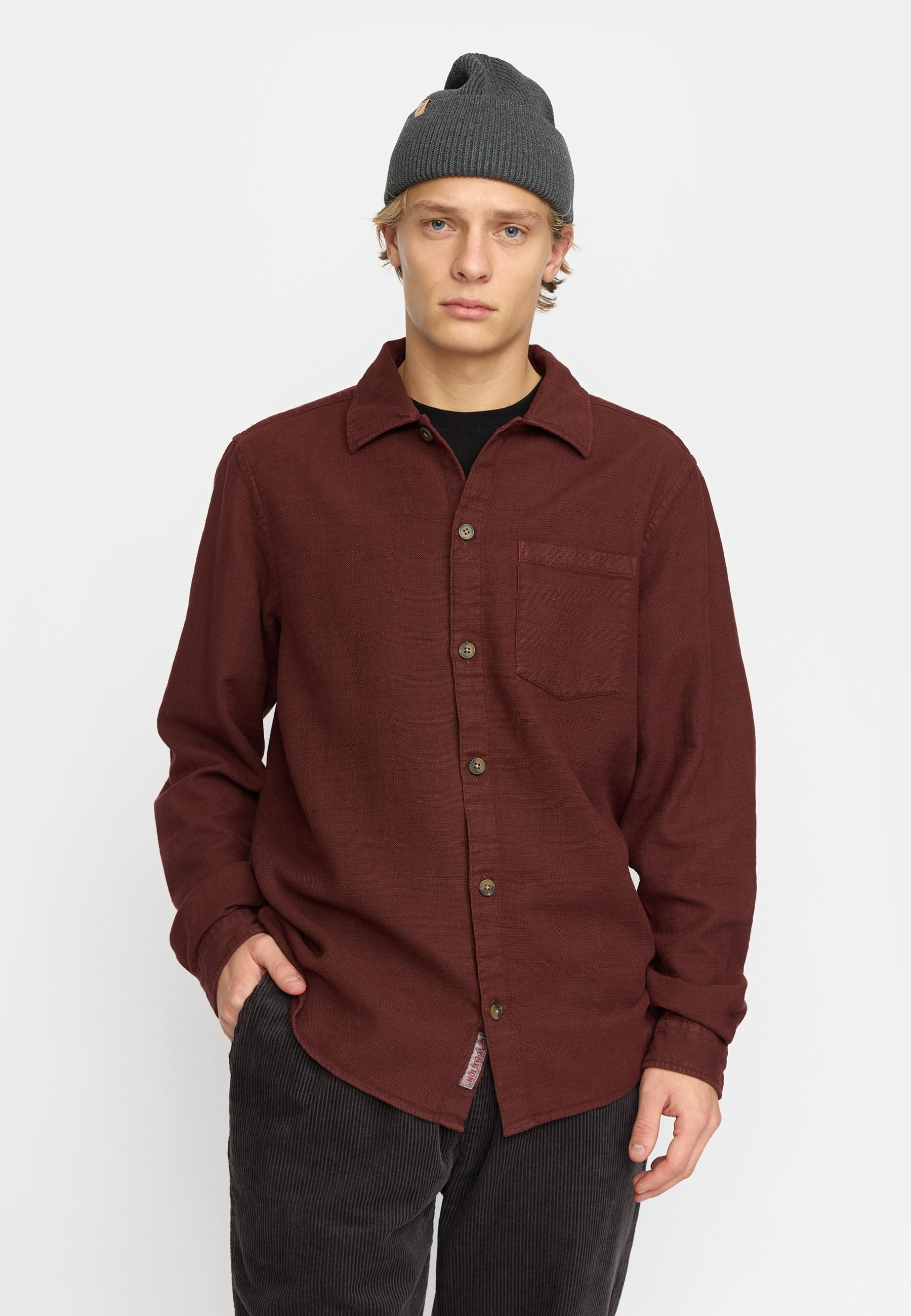 Revolution Casual Shirt / 3997 - Burgundy
