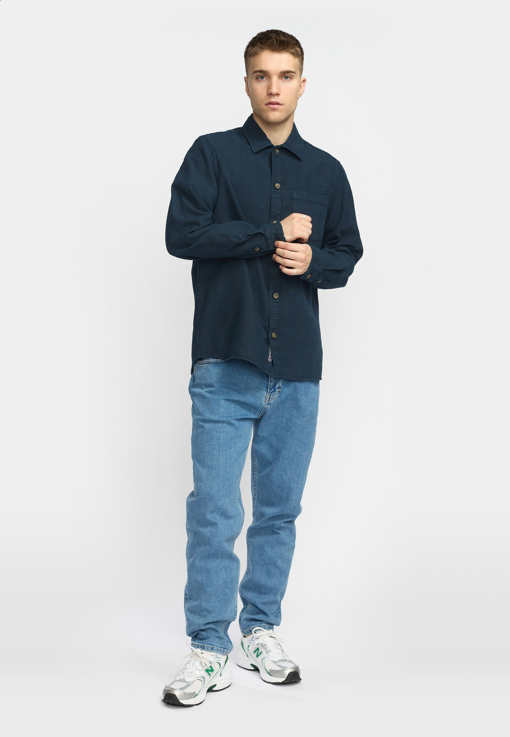 Revolution Casual Shirt Navy - Supermen.dk