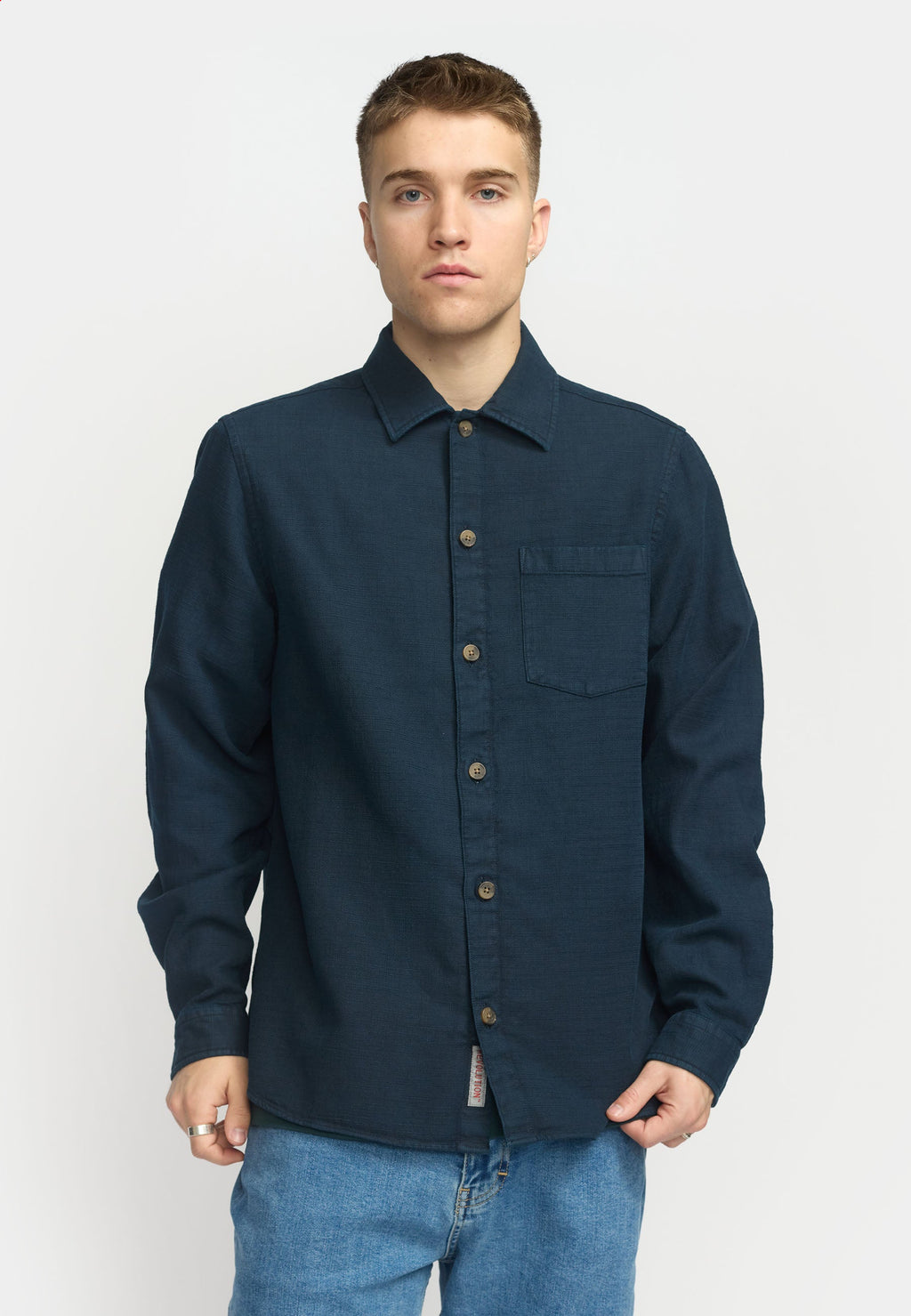 Revolution Casual Shirt Navy - Supermen.dk