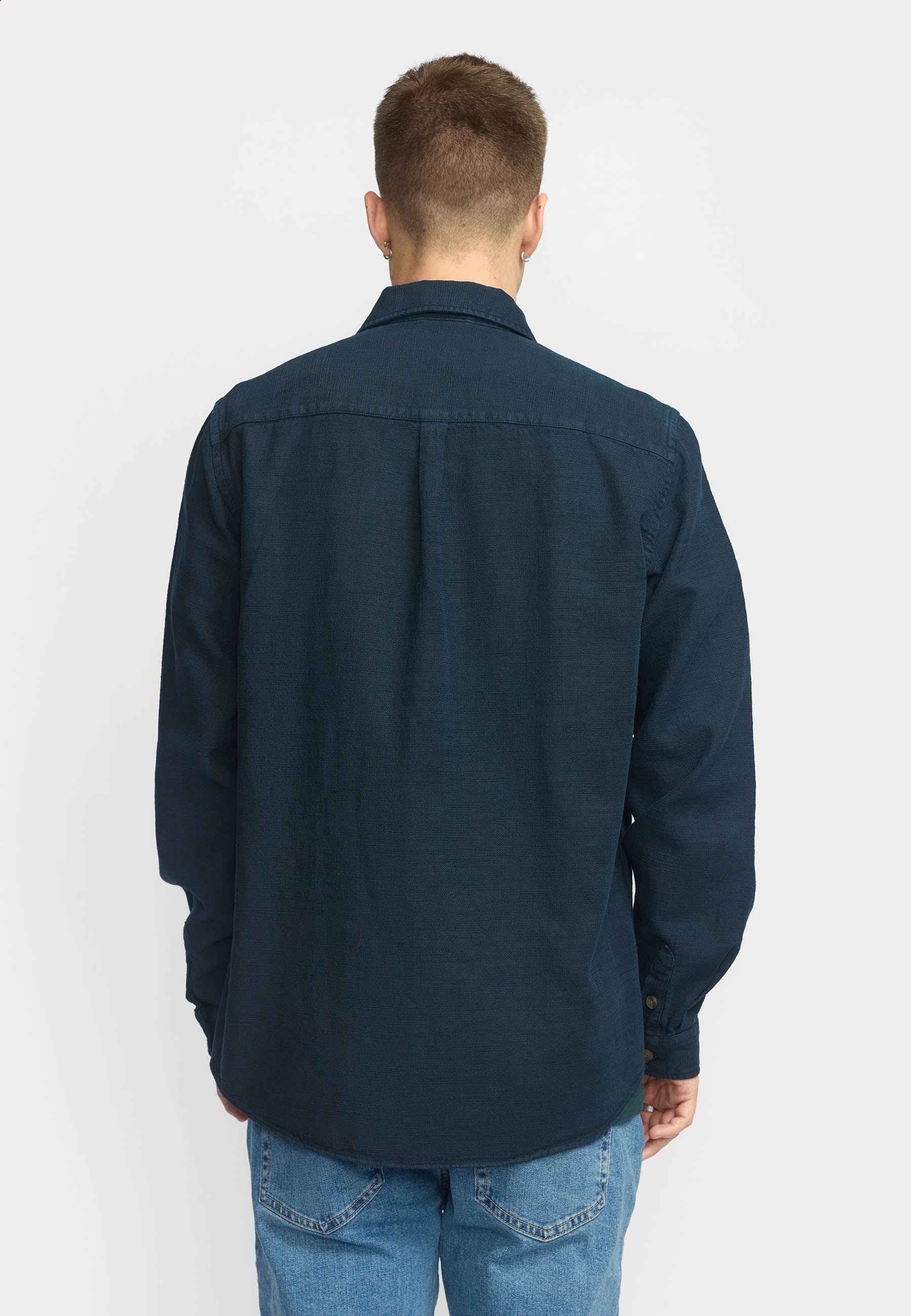 Revolution Casual Shirt Navy - Supermen.dk