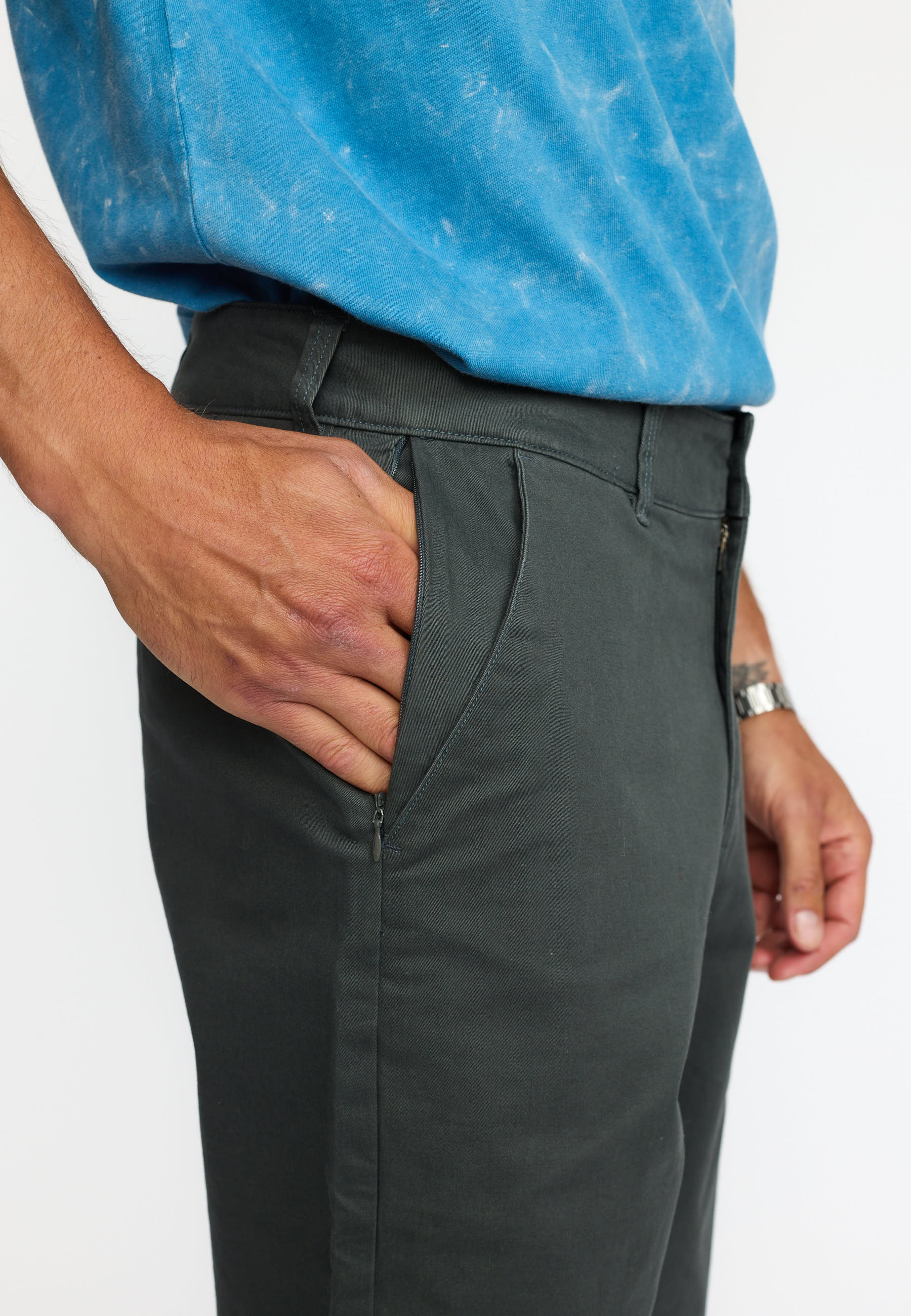 Revolution Chino Trousers / 5872 - Darkgrey - Supermen.dk