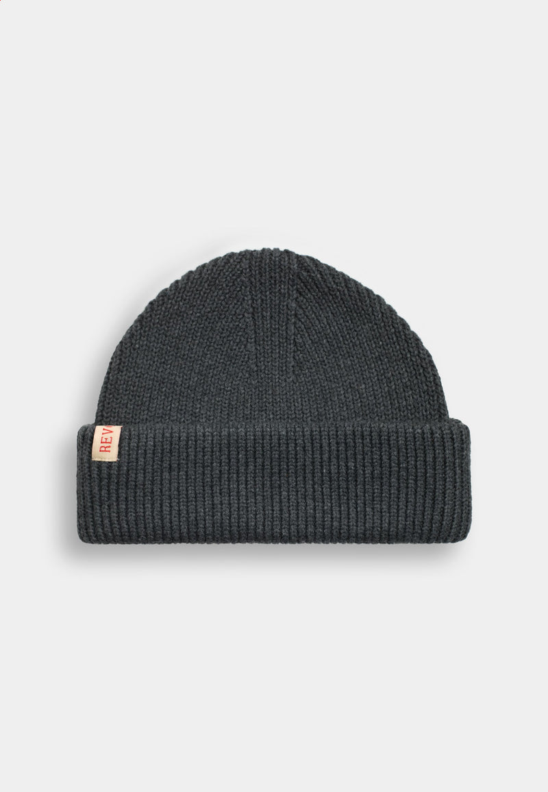 Revolution Fisherman Beanie / 9324 - Darkgrey - melange - Supermen.dk