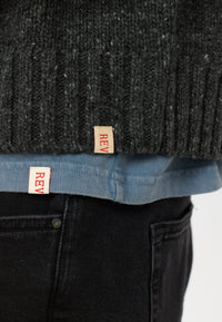 Revolution Knit Cardigan Black - 6543 - Supermen.dk