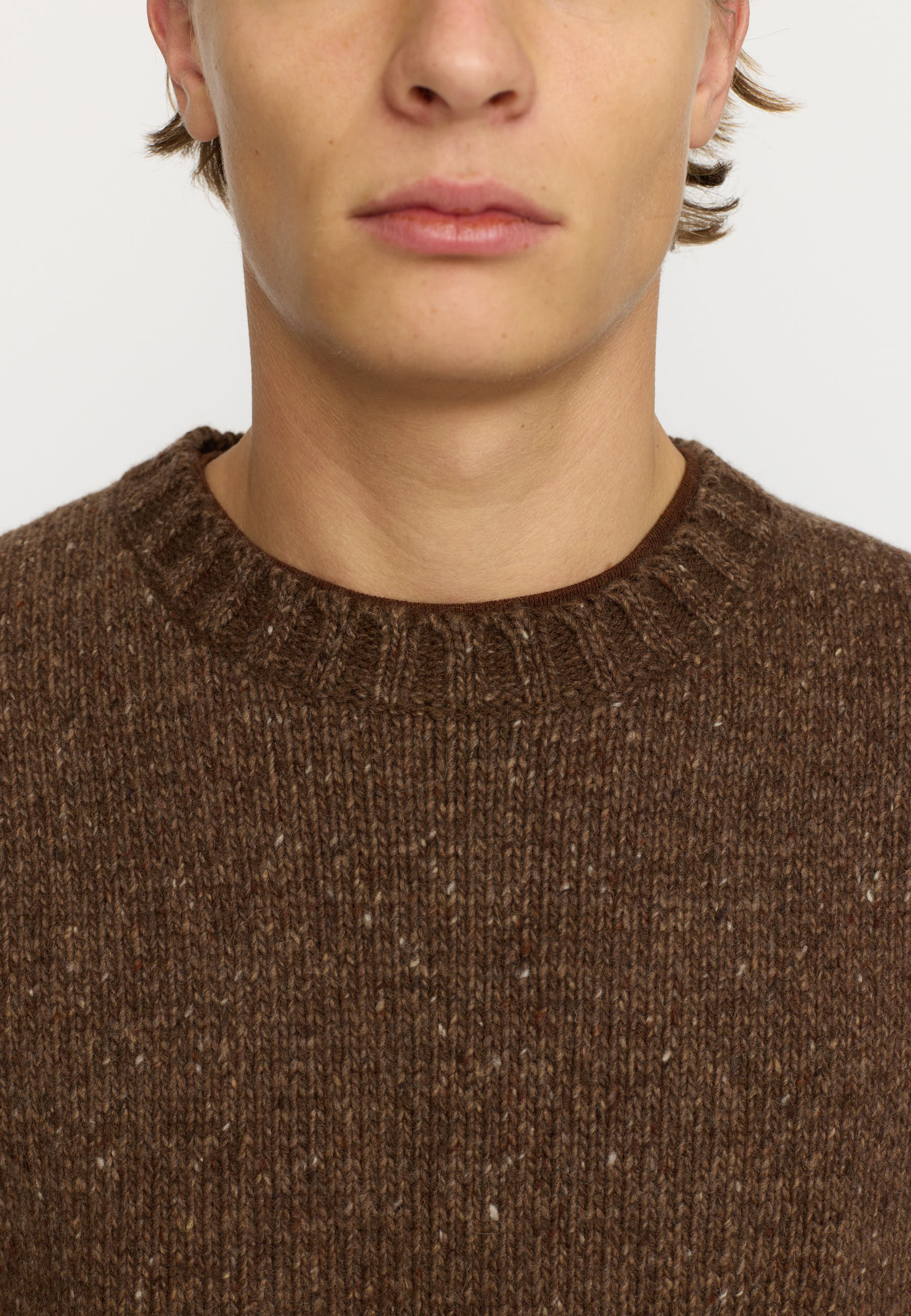 Revolution Knit Sweater 6538 - Brown - Supermen.dk