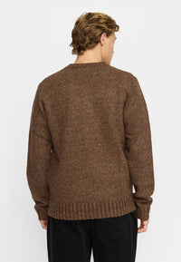 Revolution Knit Sweater 6538 - Brown - Supermen.dk