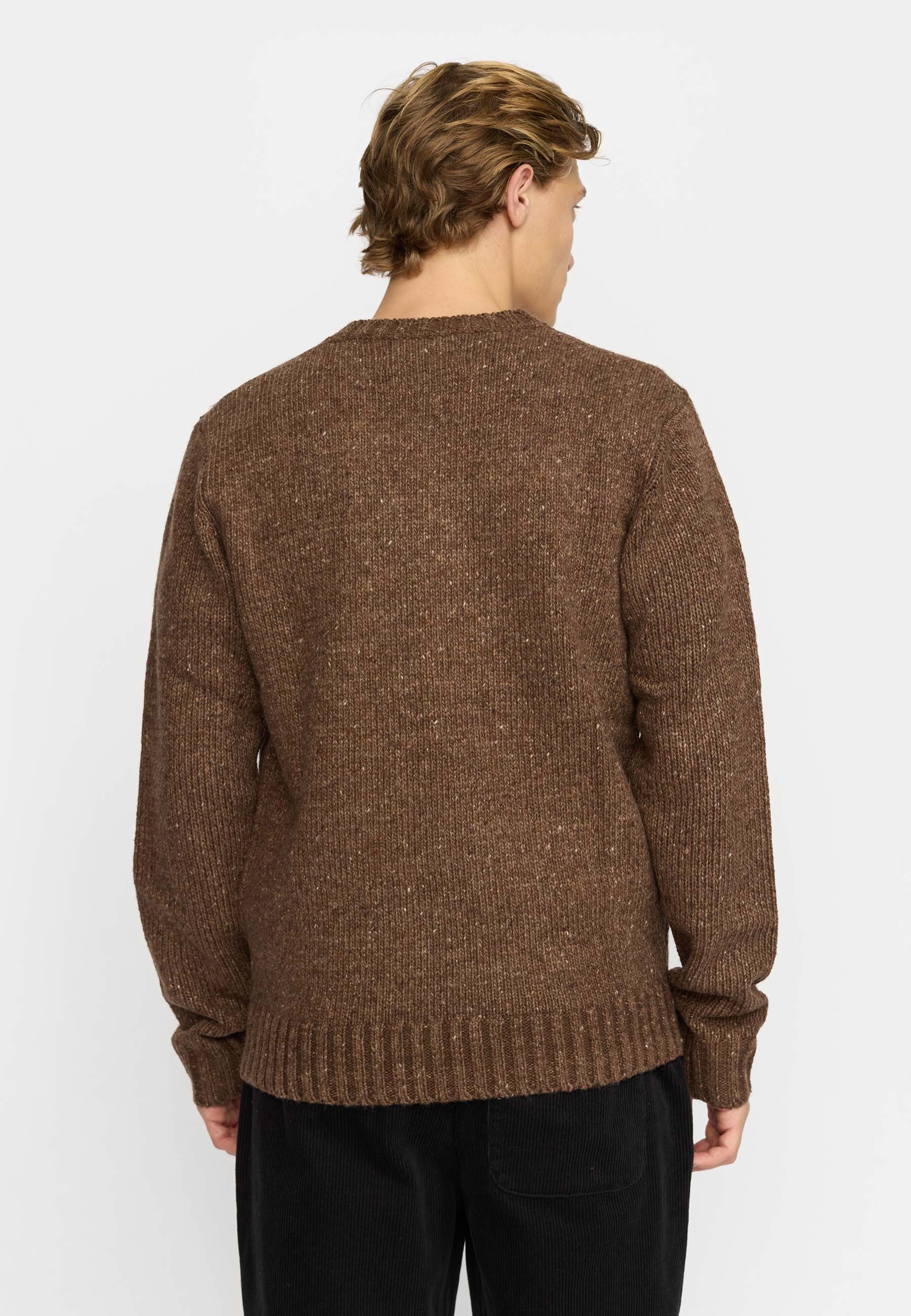 Revolution Knit Sweater 6538 - Brown - Supermen.dk