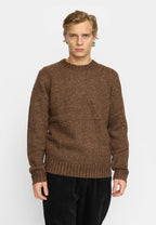 Revolution Knit Sweater 6538 - Brown - Supermen.dk