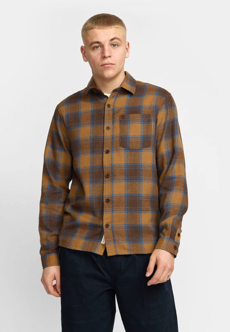 Revolution Loose Shirt / 3202 - Brown - Supermen.dk