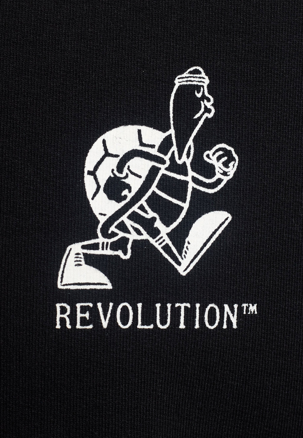 Revolution Printed Crewneck / 2790 SLO - Black - Supermen.dk