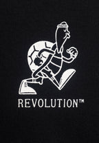 Revolution Printed Crewneck / 2790 SLO - Black - Supermen.dk