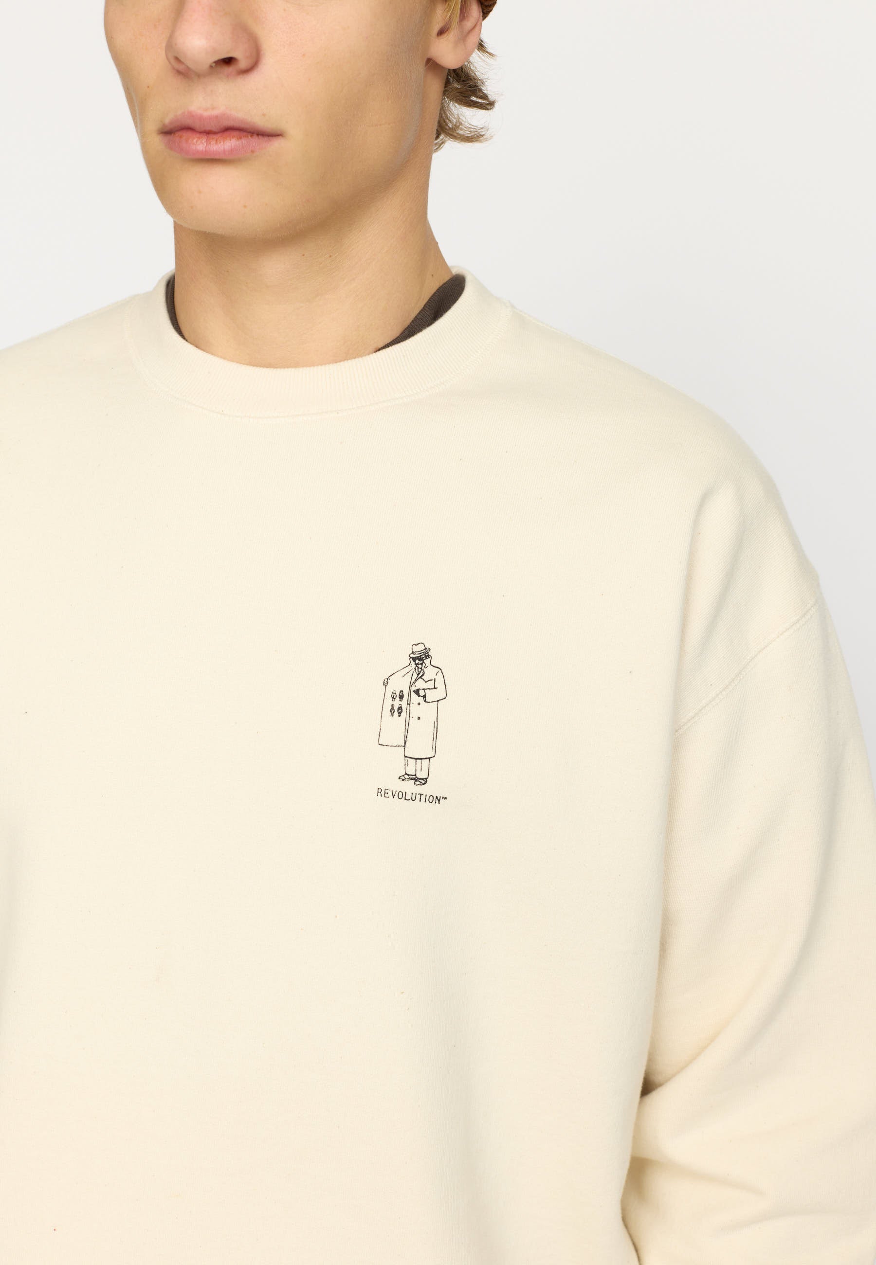 Revolution Printed Crewneck DEA - Supermen.dk