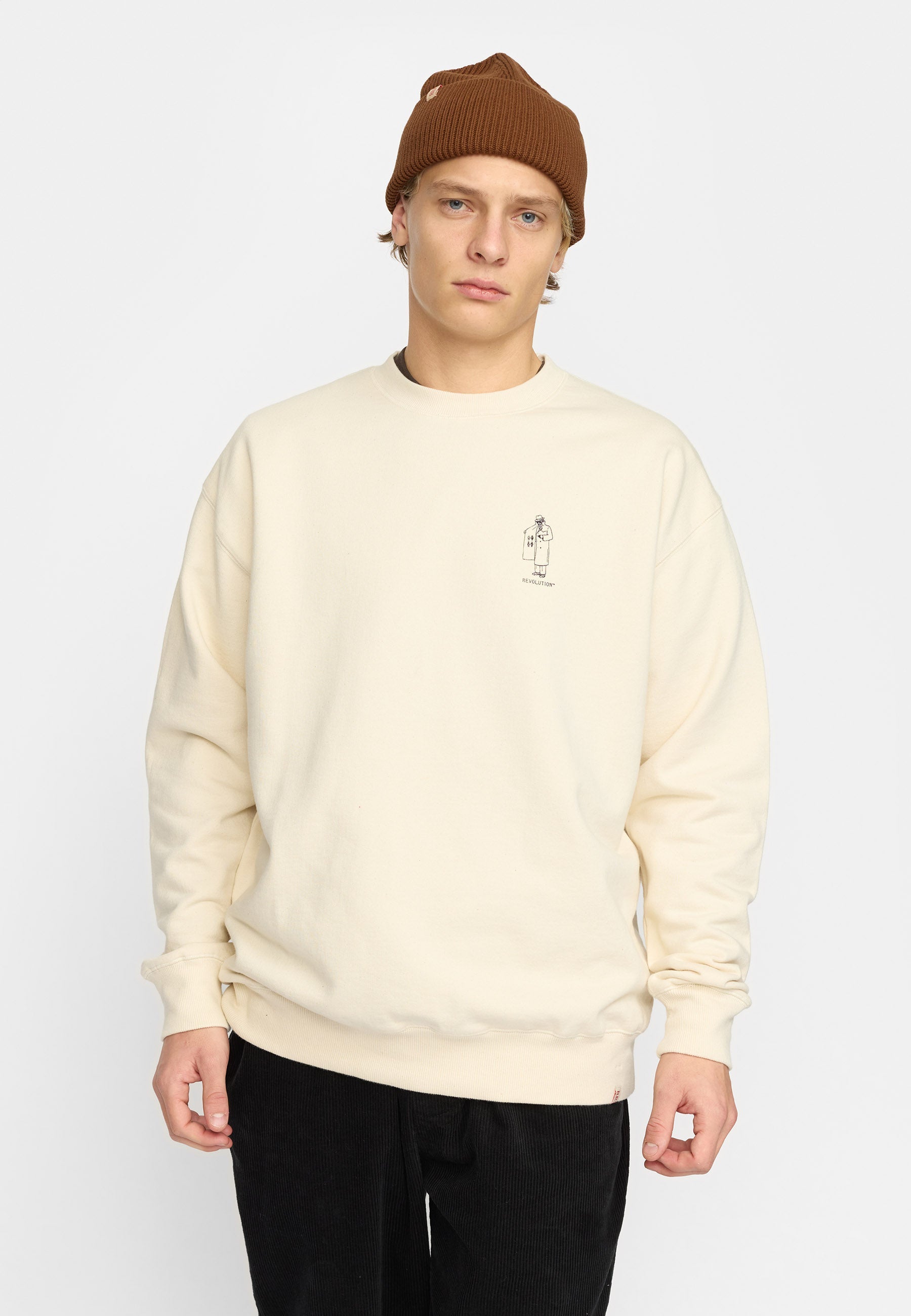 Revolution Printed Crewneck DEA - Supermen.dk