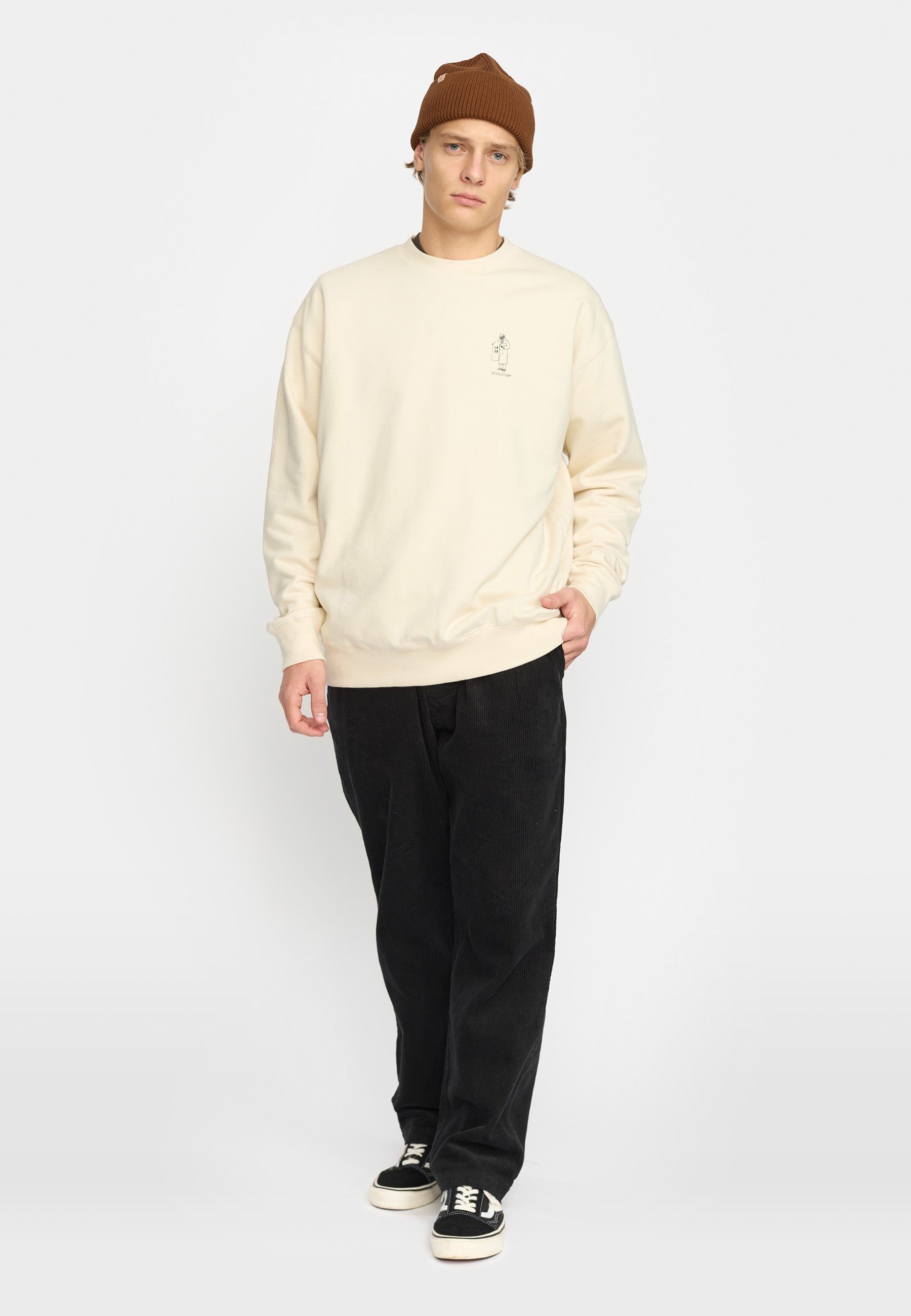 Revolution Printed Crewneck DEA - Supermen.dk