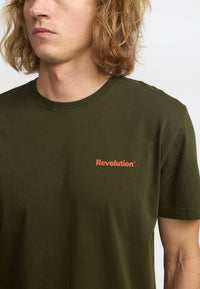 Revolution Printed T-shirt / 1422 SCA - Army - Supermen.dk