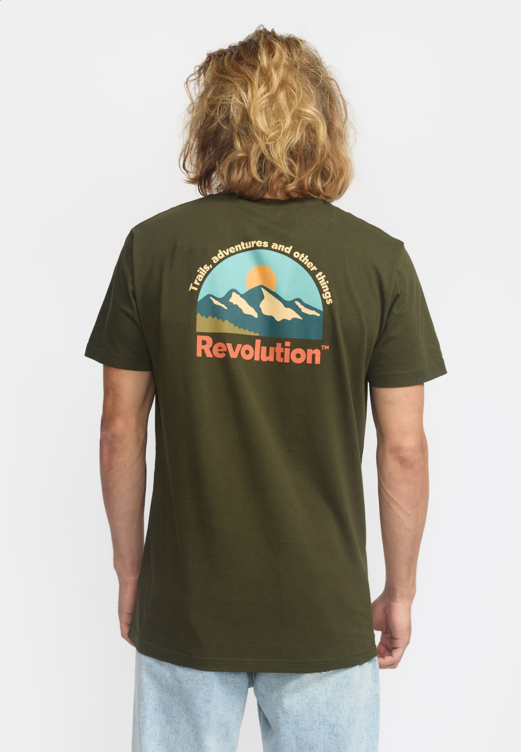 Revolution Printed T-shirt / 1422 SCA - Army - Supermen.dk