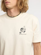 Revolution Printed T-shirt / 1423 SLO - Offwhite - Supermen.dk