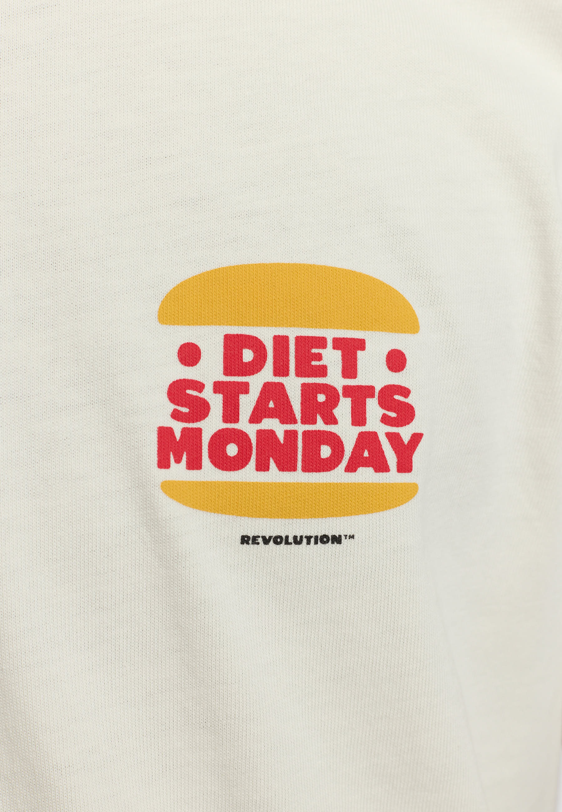 Revolution Printed T-shirt / 1427 DIE - Offwhite - Supermen.dk