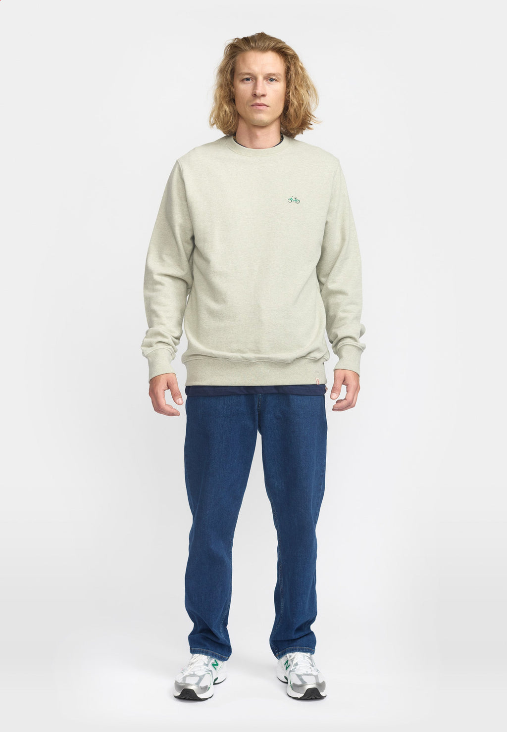 Revolution PUC Sweater Lightgreen - melange - Supermen.dk
