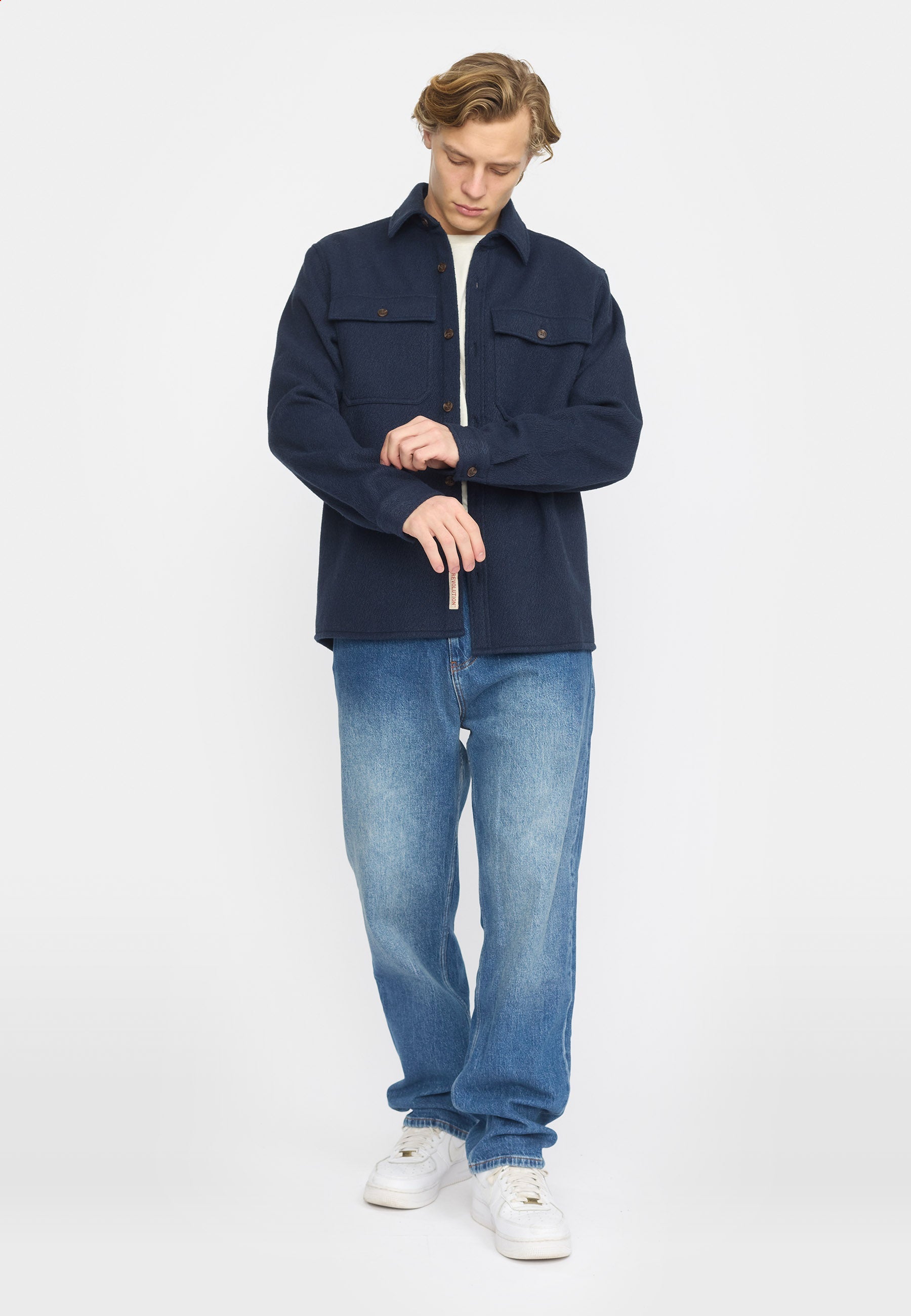 Revolution Worker Overshirt / 3216 - Navy - Supermen.dk