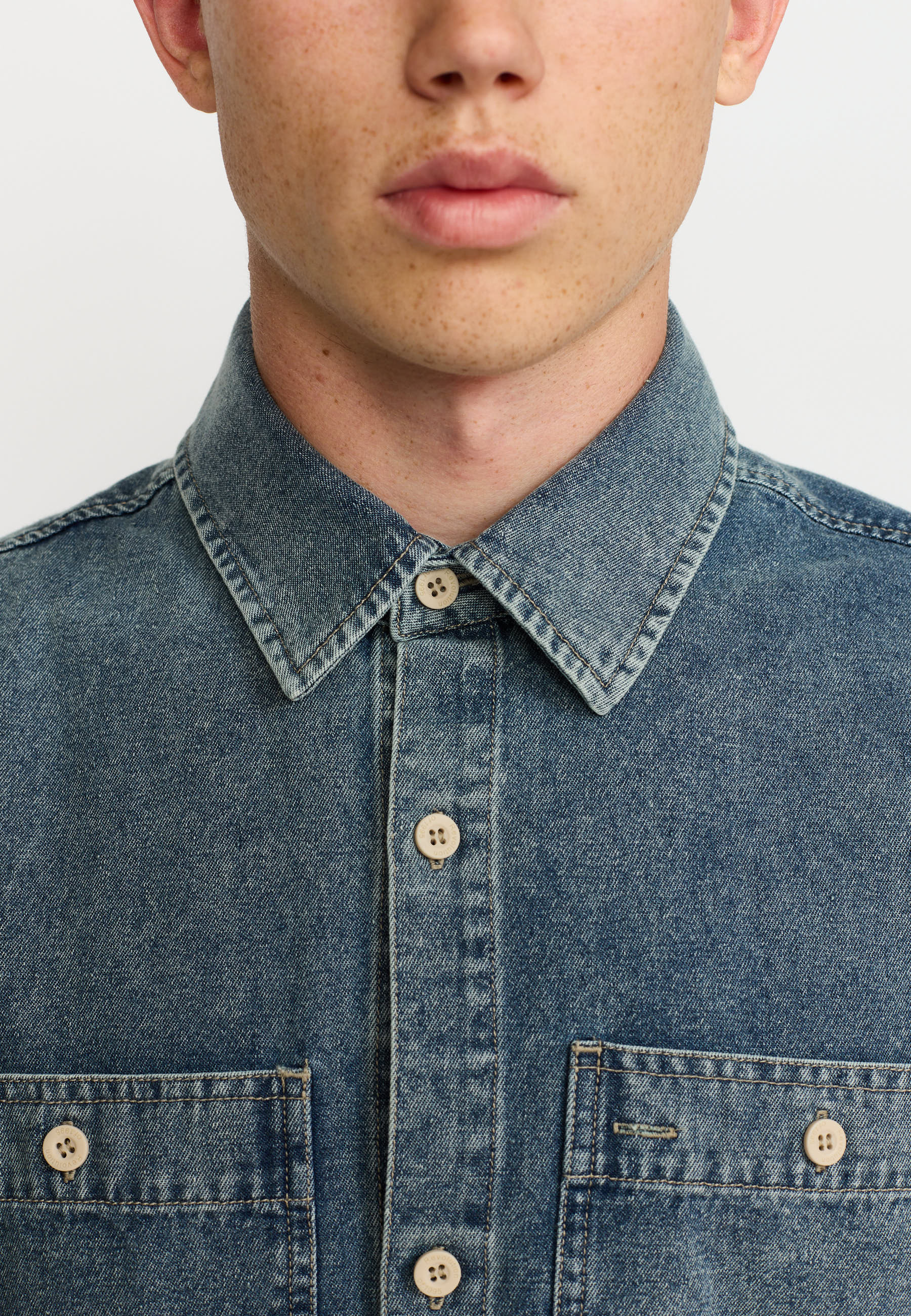 Revolution Worker Shirt 3225 - Supermen.dk