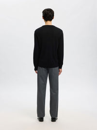Selected Knit Merino Strik - Black - Supermen.dk
